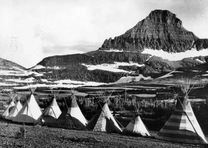 Framed Print : Blackfoot Teepees Framed Print : Blackfoot Teepees