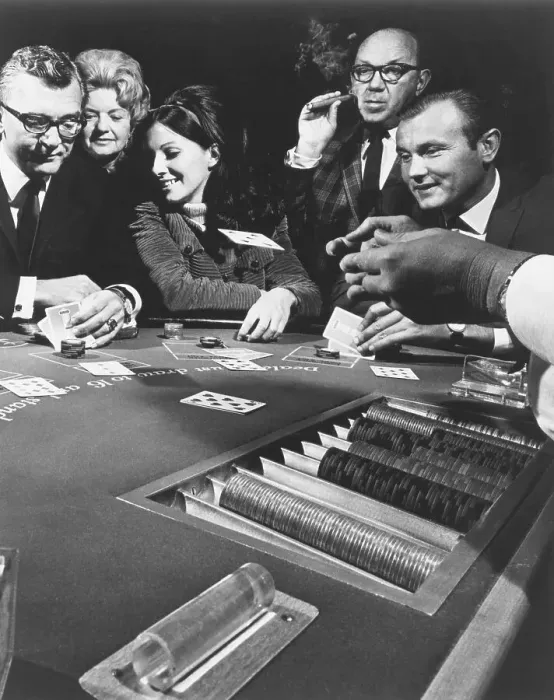 Framed Print : Blackjack Players in Vegas Framed Print : Blackjack Players in Vegas
