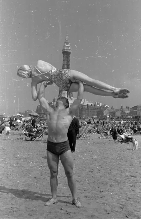 Framed Print : Blackpool Strongman Framed Print : Blackpool Strongman