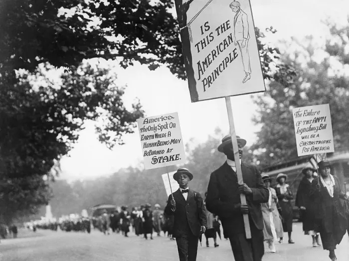 Framed Print : Blacks March Against Lynching Framed Print : Blacks March Against Lynching