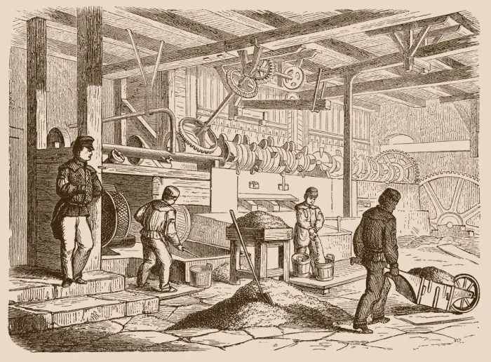 Framed Print : Blacksmith forging iron Framed Print : Blacksmith forging iron