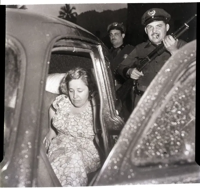 Framed Print : Blanca Canales After Her Arrest