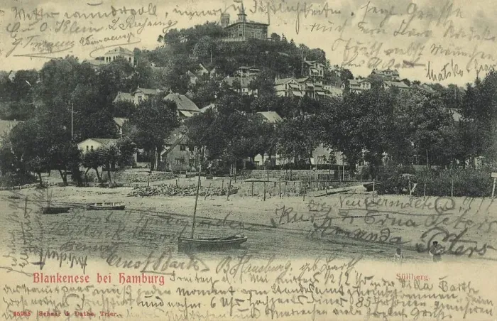 Framed Print : Blankenese with Suellberg, Hamburg, Germany, postcard with text, view around ca 1910, historical, digital reproduction of a historical postcard, public domain, from that time, exact date unknown Framed Print : Blankenese with Suellberg, Hamburg, Germany, postcard with text, view around ca 1910, historical, digital reproduction of a historical postcard, public domain, from that time, exact date unknown