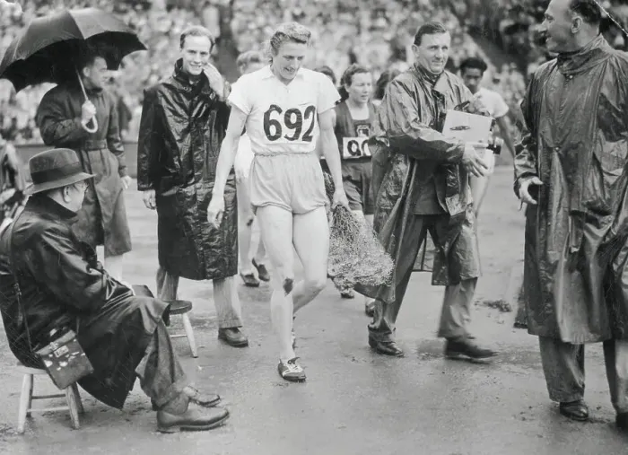 Framed Print : Blankers-Koen Wembley Champion Exiting Grounds Framed Print : Blankers-Koen Wembley Champion Exiting Grounds