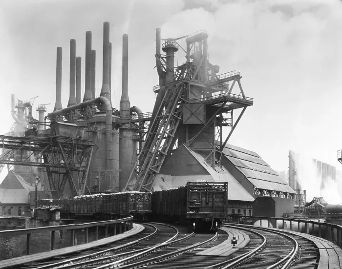Framed Print : Blast Furnace Of The Carnegie Steel Corp Framed Print : Blast Furnace Of The Carnegie Steel Corp