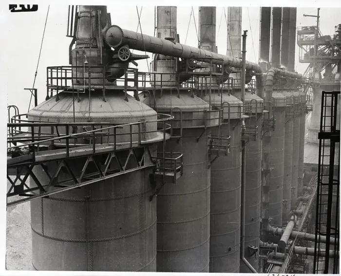 Framed Print : A Blast Furnace At Work In Ohio
