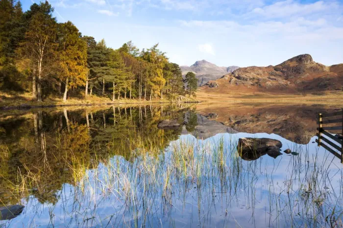 Framed Print : Blea tarn Autumn morning. Lake District National park. UK