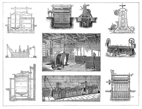 Bleaching and dyeing of cotton machines