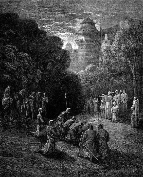 Framed Print : blessing of crusade