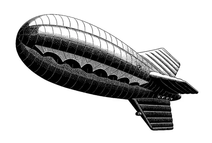 Framed Print : Blimp