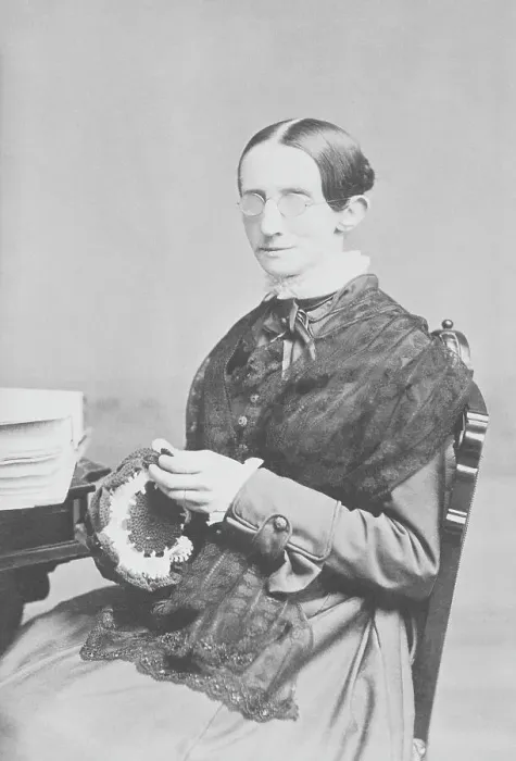 Framed Print : Blind and Deaf Laura Dewey Bridgman Handling Her Craft Framed Print : Blind and Deaf Laura Dewey Bridgman Handling Her Craft
