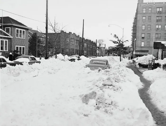 Framed Print : Blizzard Hits The Bronx Framed Print : Blizzard Hits The Bronx