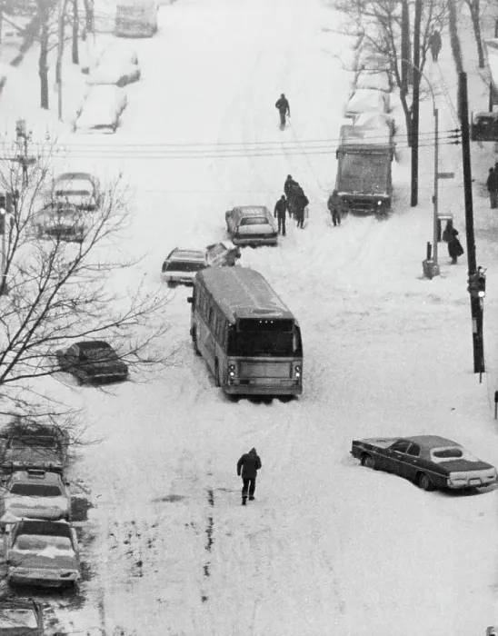 Framed Print : Blizzard Hits Queens