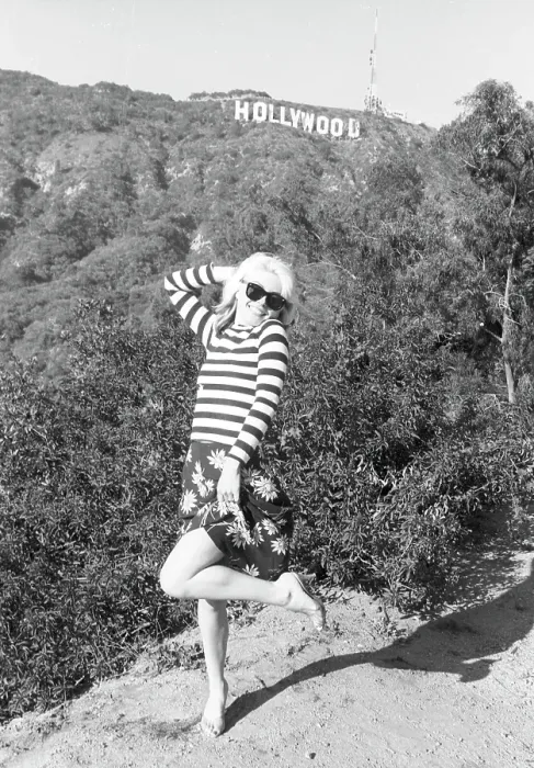 Framed Print : Blondie Portrait Session At The Hollywood Sign Framed Print : Blondie Portrait Session At The Hollywood Sign