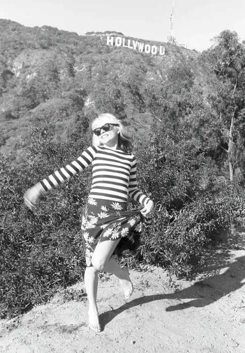 Framed Print : Blondie Portrait Session At The Hollywood Sign Framed Print : Blondie Portrait Session At The Hollywood Sign