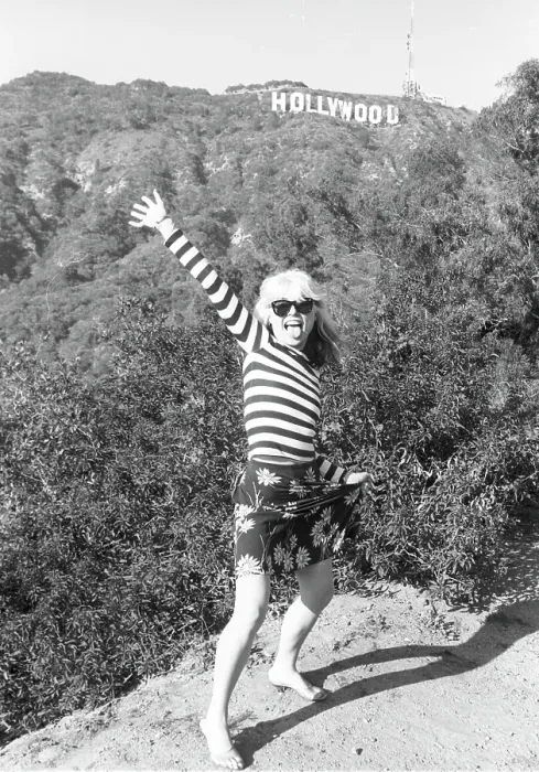 Framed Print : Blondie Portrait Session At The Hollywood Sign Framed Print : Blondie Portrait Session At The Hollywood Sign