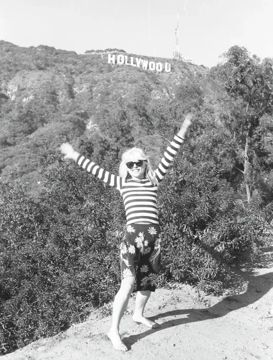Framed Print : Blondie Portrait Session At The Hollywood Sign Framed Print : Blondie Portrait Session At The Hollywood Sign