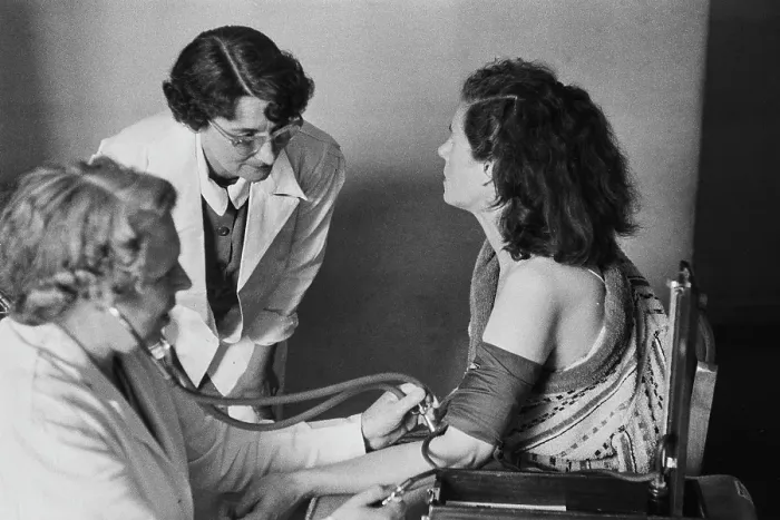 Framed Print : Blood Pressure Check, 1954 Framed Print : Blood Pressure Check, 1954