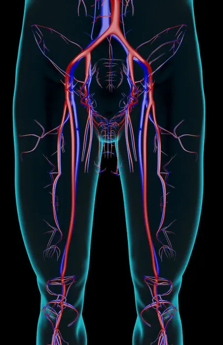 Framed Print : The blood supply of the lower limb Framed Print : The blood supply of the lower limb