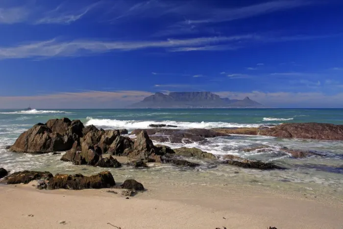 Framed Print : Bloubergstrand, Table Mountain at back, Cape Town, Western Cape, South Africa Framed Print : Bloubergstrand, Table Mountain at back, Cape Town, Western Cape, South Africa