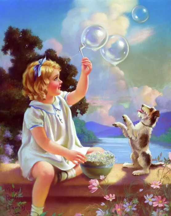 Framed Print : Blowing Bubbles Framed Print : Blowing Bubbles