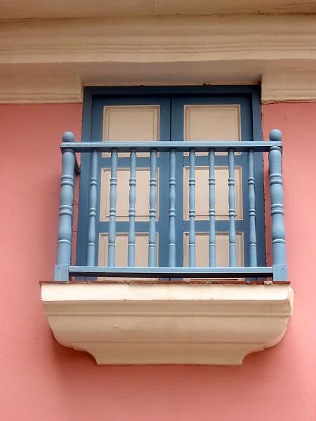 Blue balcony, Havana, Cuba