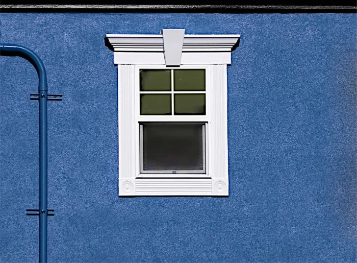 Framed Print : Blue Building Framed Print : Blue Building