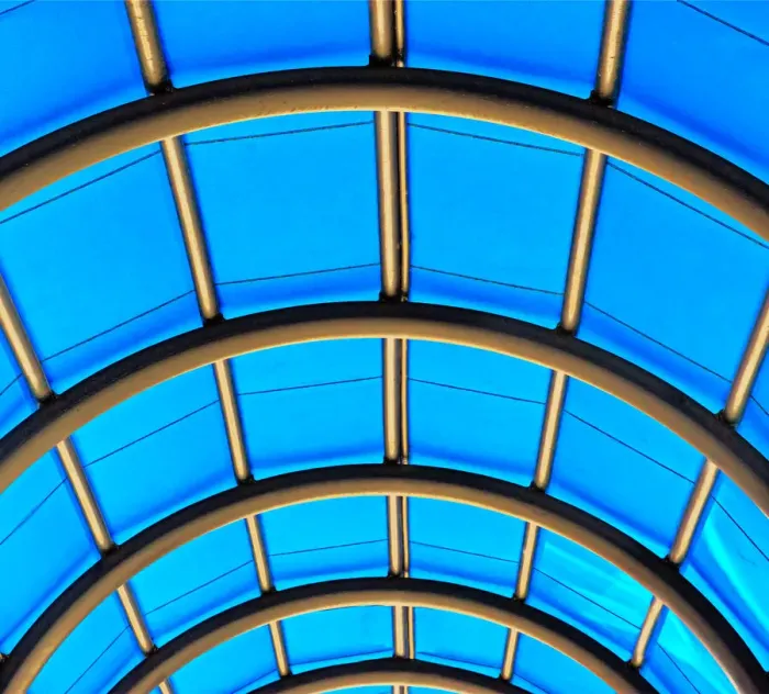 Framed Print : Blue Canopy Framed Print : Blue Canopy