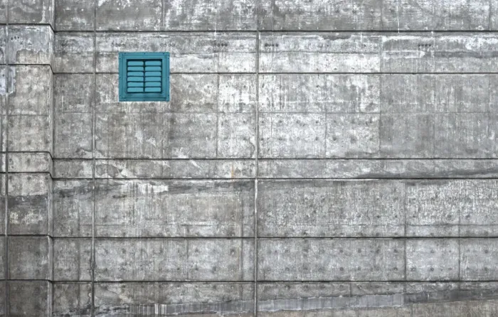 Framed Print : Blue Cement Vent Framed Print : Blue Cement Vent