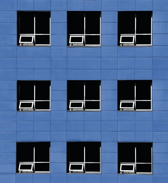 Framed Print : Blue Concrete Geometry Framed Print : Blue Concrete Geometry