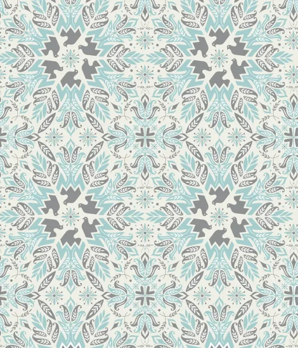 Framed Print : Blue Flower Pattern Framed Print : Blue Flower Pattern