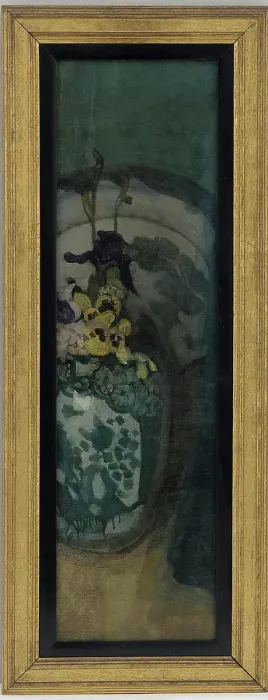 Framed Print : The Blue Girl (Fragment): Purple And Blue
