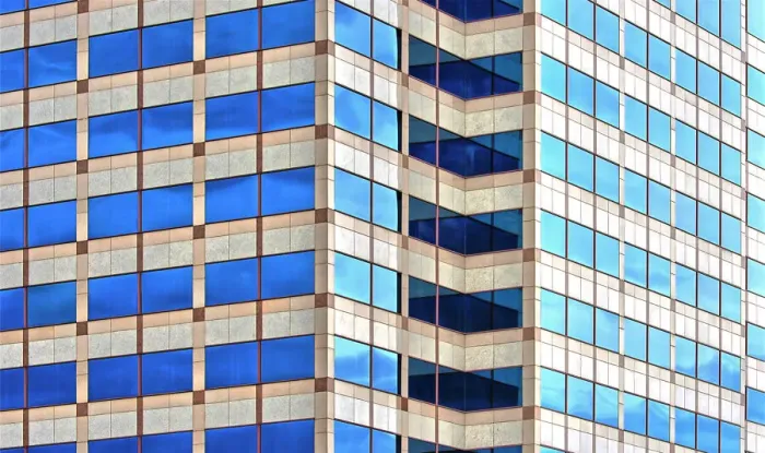 Framed Print : Blue Glass Continuum Framed Print : Blue Glass Continuum