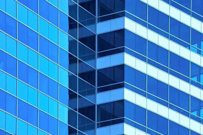 Framed Print : Blue Glass Shadows Framed Print : Blue Glass Shadows