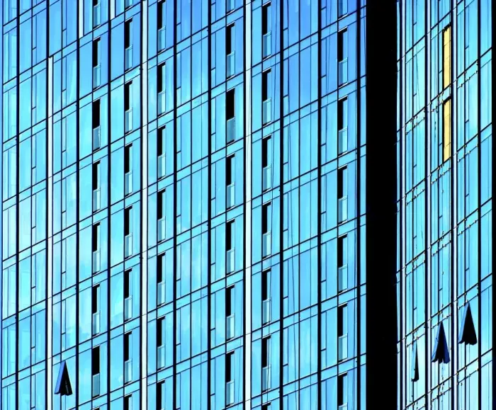 Framed Print : Blue Glass Windows Framed Print : Blue Glass Windows