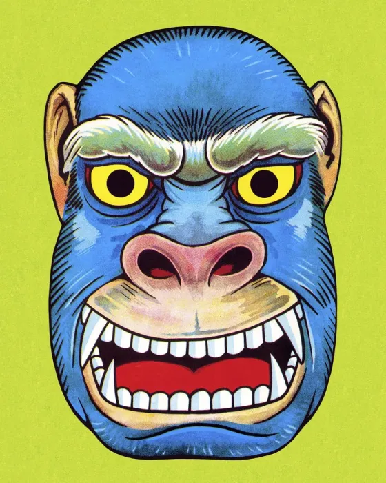 Framed Print : Blue Gorilla Framed Print : Blue Gorilla