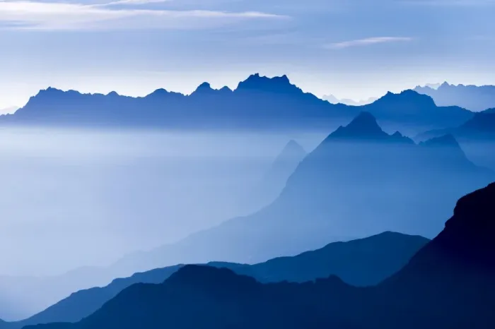 Framed Print : Blue hour above the Montafon mountains, Gargellen, Montafon, Vorarlberg, Austria Framed Print : Blue hour above the Montafon mountains, Gargellen, Montafon, Vorarlberg, Austria