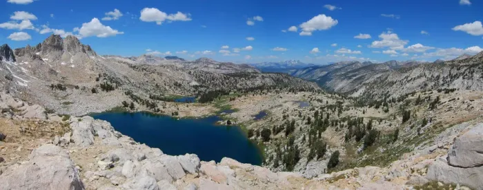 Framed Print : Blue lake in the granite barrens of the High Sierra Framed Print : Blue lake in the granite barrens of the High Sierra
