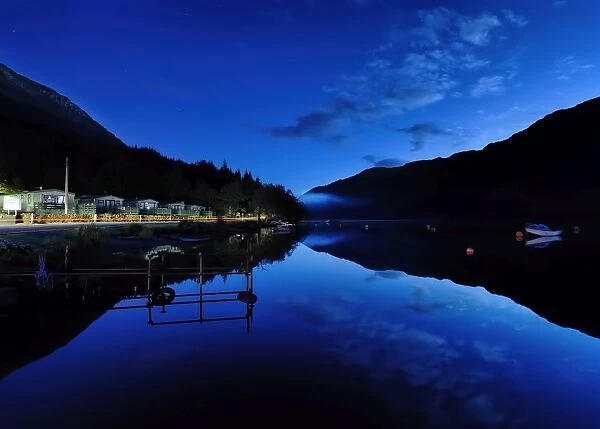 Blue Loch. Long exposure, Blue Hour shot of Loch Eck looking south