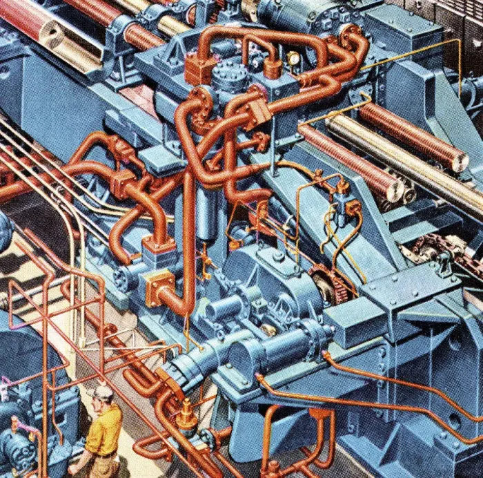 Framed Print : Blue Machinery Framed Print : Blue Machinery