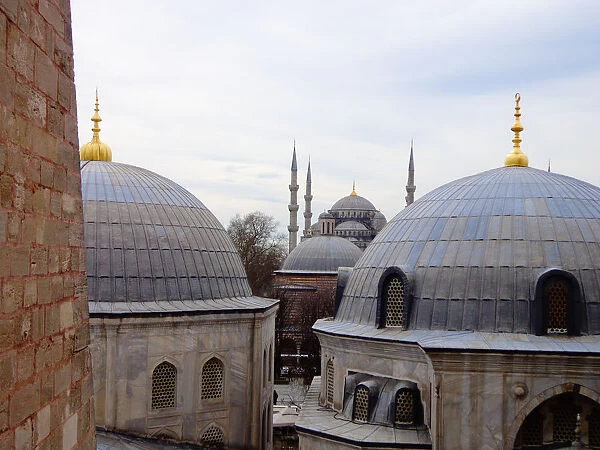 Blue mosque from a distance, Istanbul, Turkey