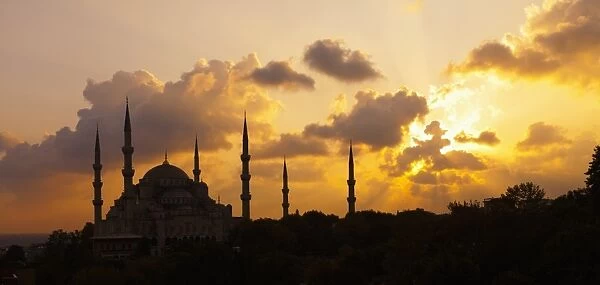 Blue Mosque At Dusk