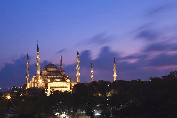 Blue Mosque At Dusk