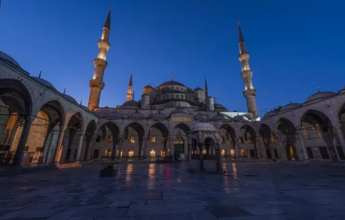 Framed Print : The Blue Mosque in Istanbul, Turkey