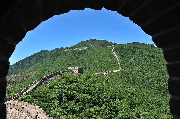 Blue sky on Chinas great wall