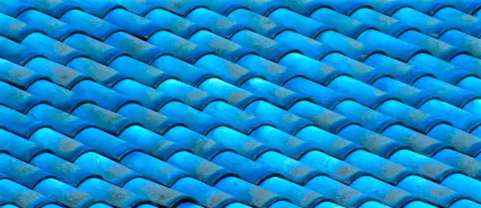 Framed Print : Blue Terra-Cotta Tiles Framed Print : Blue Terra-Cotta Tiles