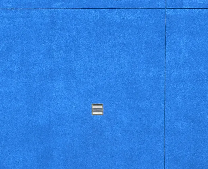 Framed Print : Blue Wall. A color photograph of a blue colored wall to a commercial building in Portland Framed Print : Blue Wall. A color photograph of a blue colored wall to a commercial building in Portland
