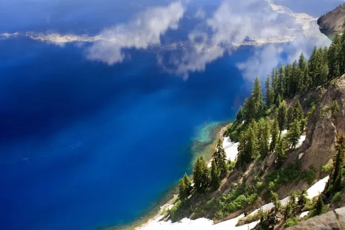 Framed Print : Blue water of Crater Lake, Crater Lake National Park, Oregon, USA Framed Print : Blue water of Crater Lake, Crater Lake National Park, Oregon, USA