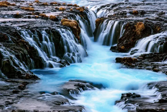 Framed Print : Blue waterfall Framed Print : Blue waterfall