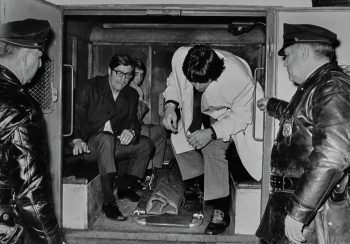 Framed Print : Blues Coach And Players Arrested